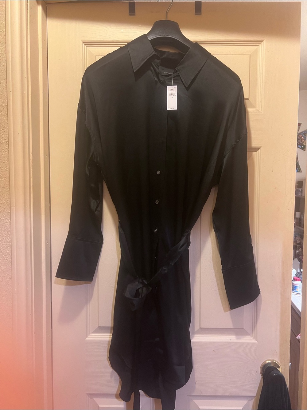 BNWT Banana Republic Black Silk Button-Up Dress
Never Worn